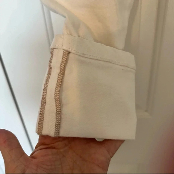 Joe’s Jeans White Flawless Cuff Crop Jeans - Picture 4 of 8